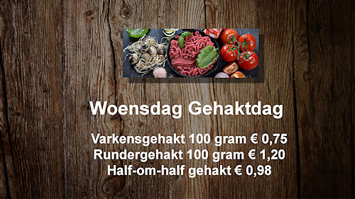 Woensdag gehaktdag